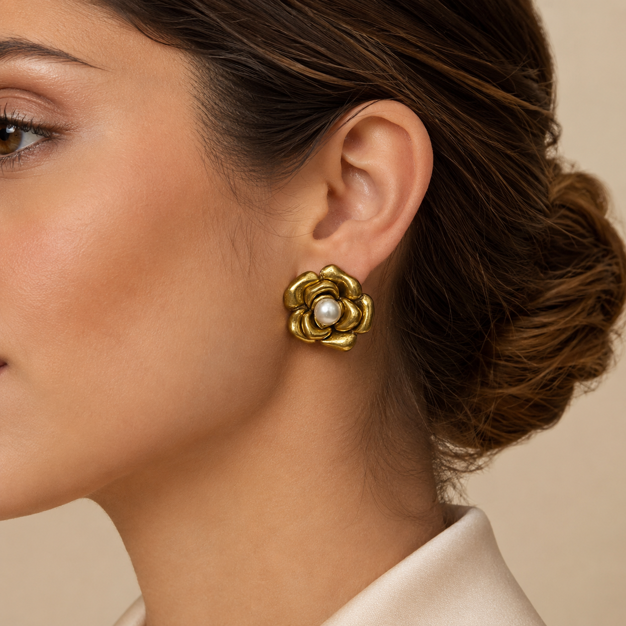 Aurielle Pearl Bloom Studs