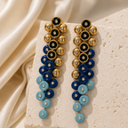 Azure Cascade Earrings