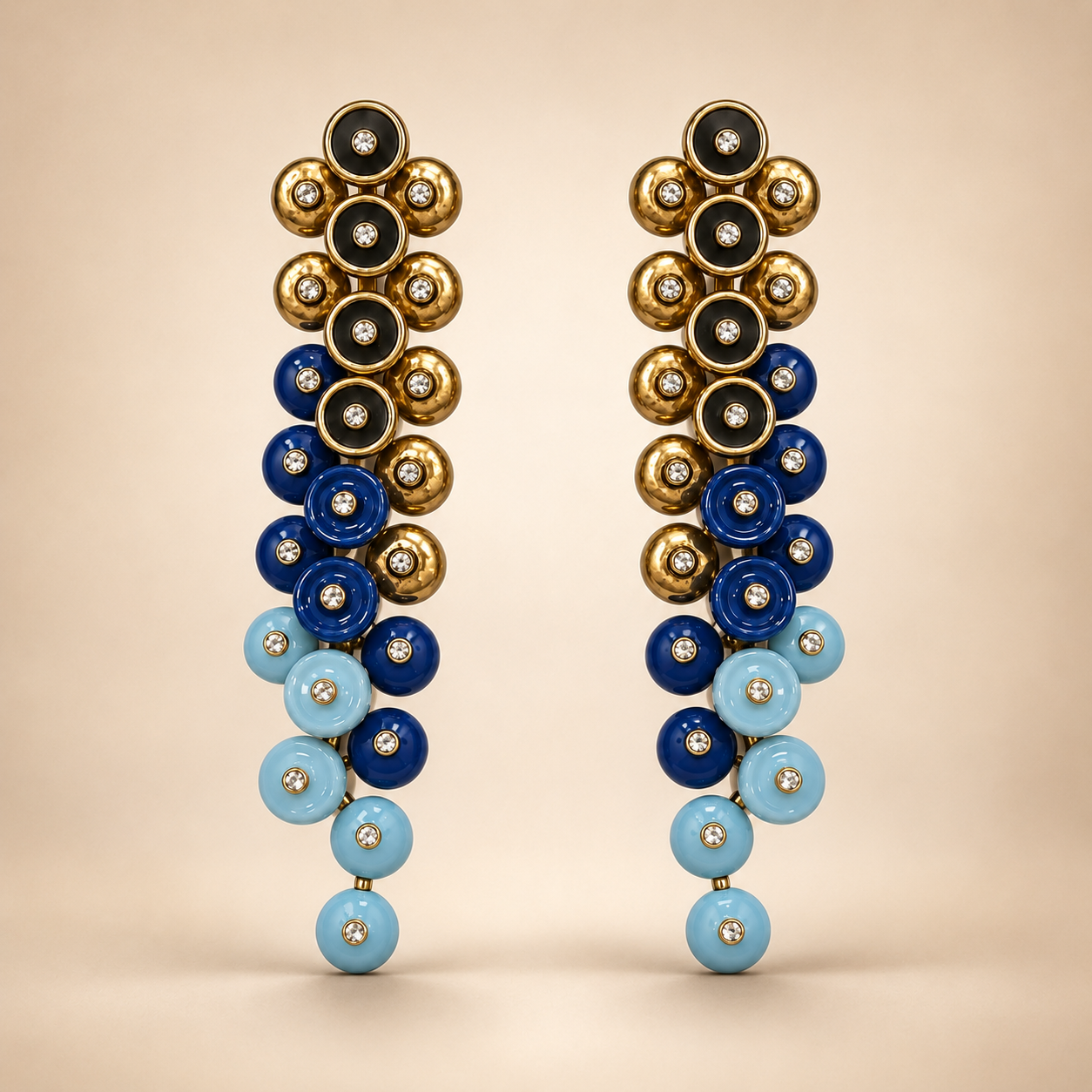Azure Cascade Earrings