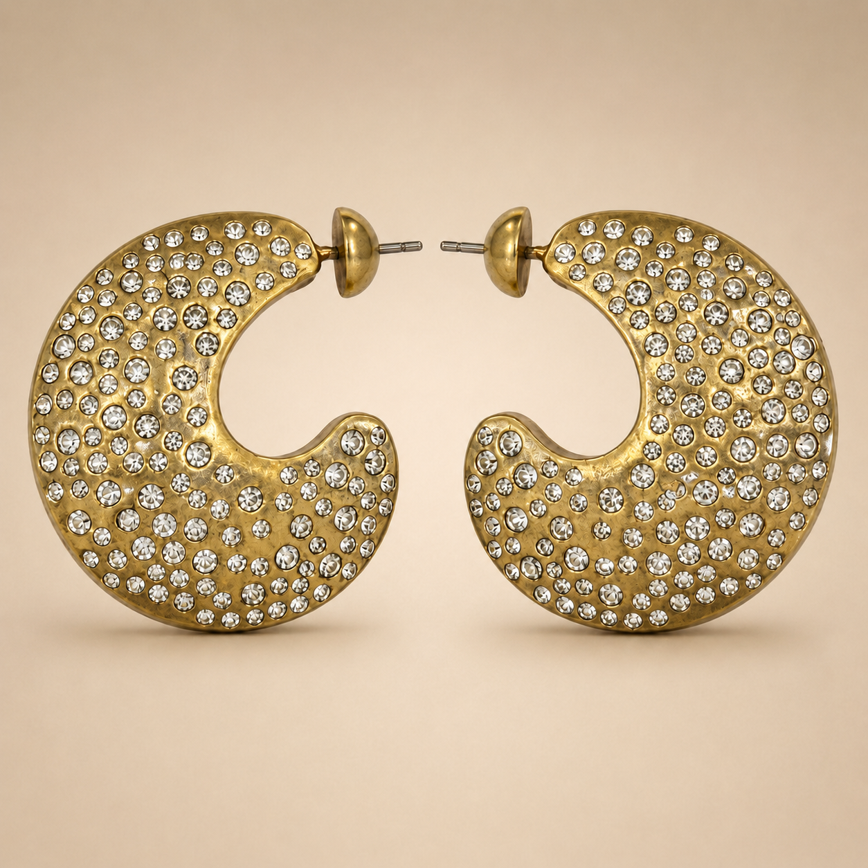 Celeste Crystal Hoops