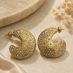Celeste Crystal Hoops