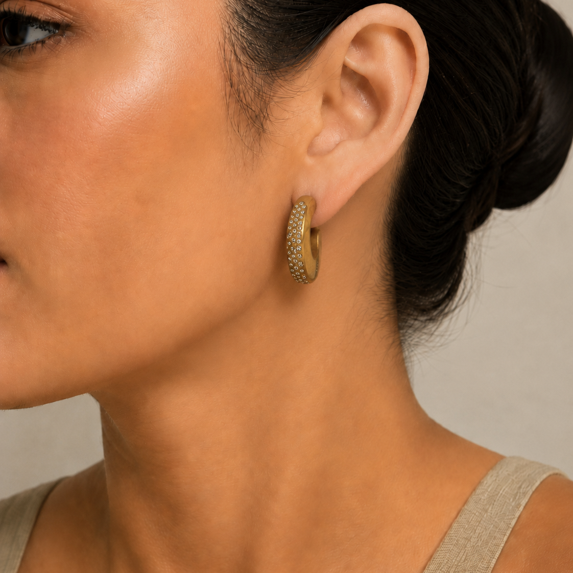 Celeste Crystal Hoops