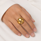 Celestial Mosaic Dome Ring