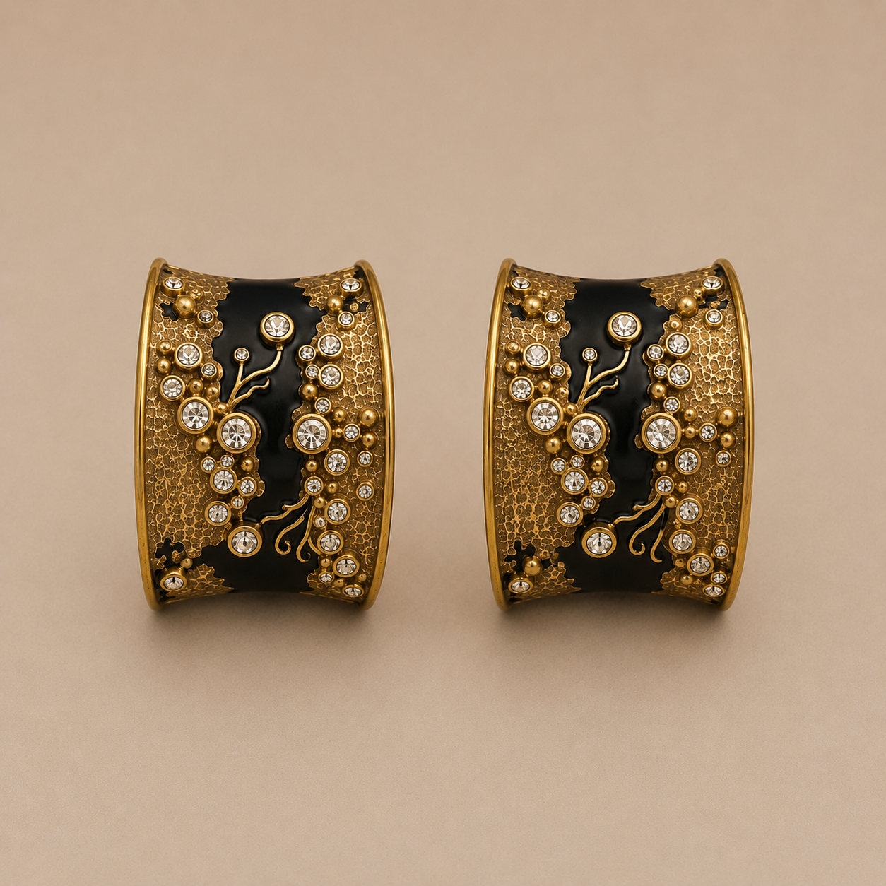 Noir Celestial Cuff Earrings