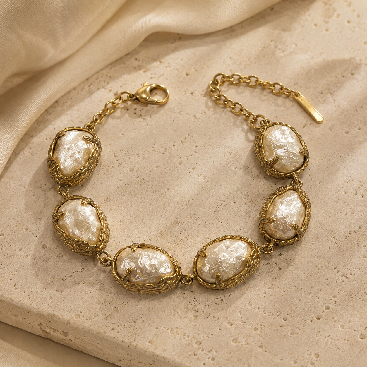 The Elara Baroque Pearl Bracelet