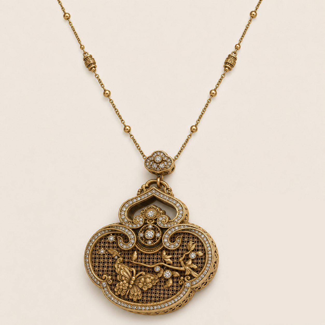 Fortuna Reversible Pendant Necklace