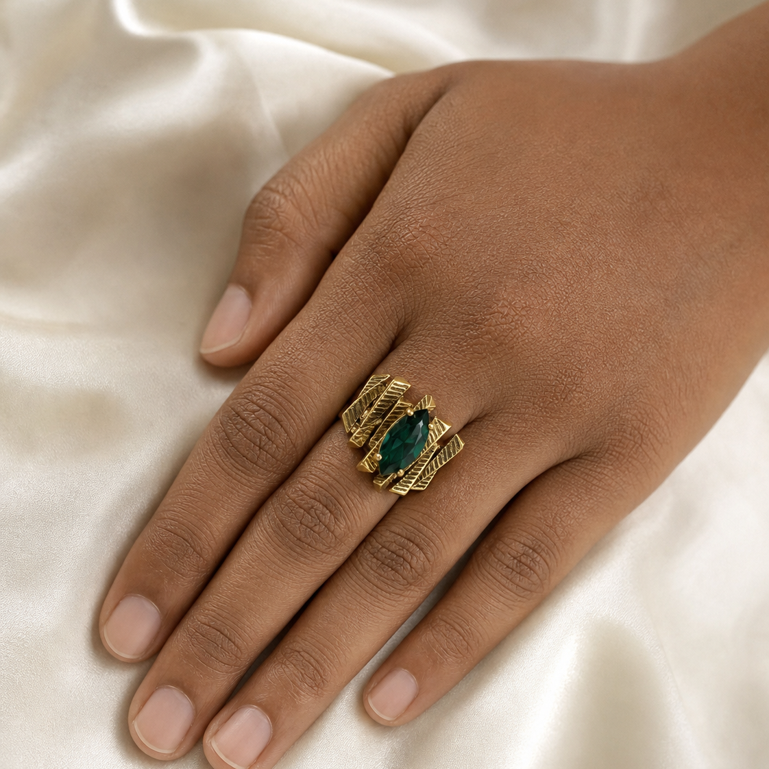 Emerald Citadel Statement Ring.