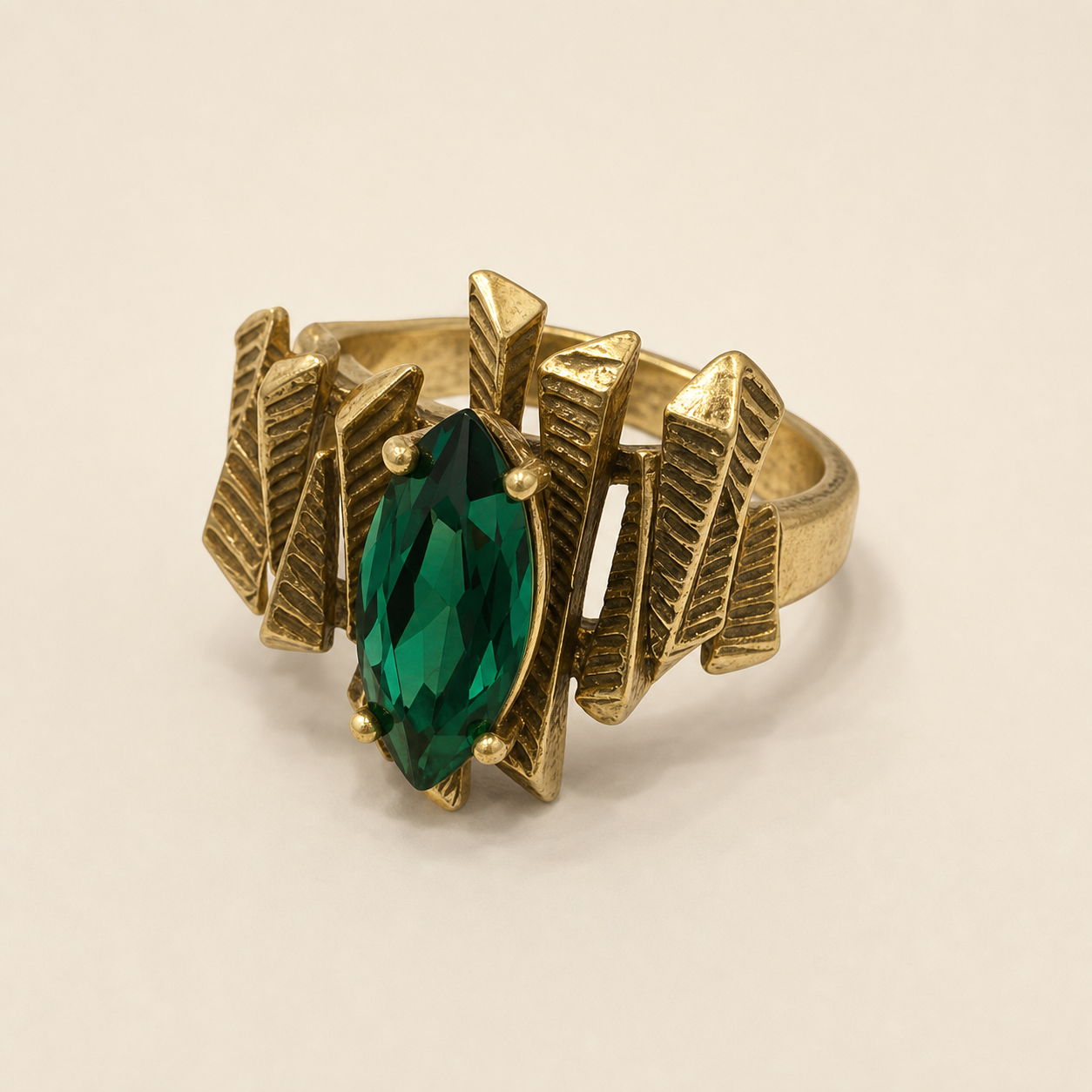 Emerald Citadel Statement Ring.