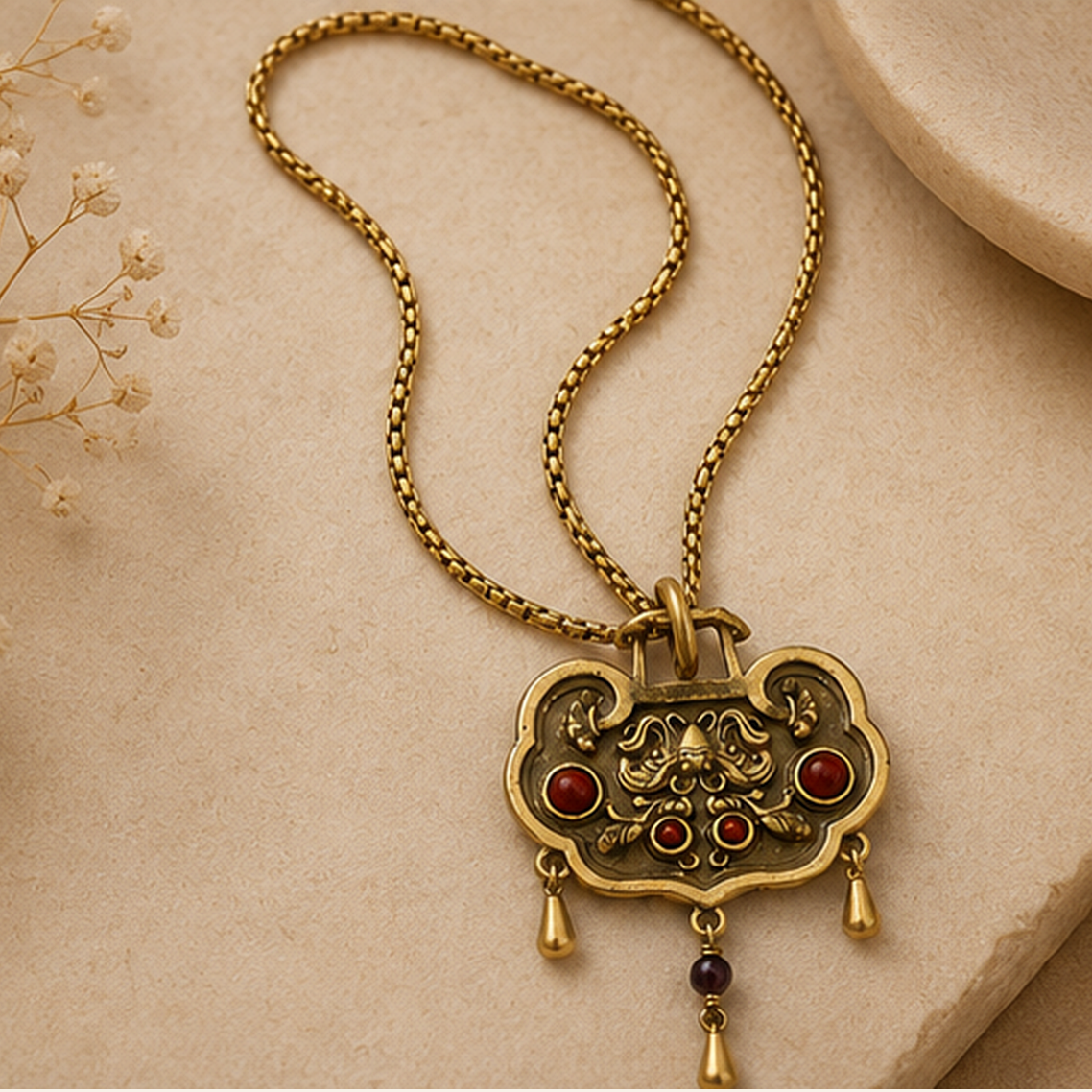 Heritage Ember Pendant Necklace