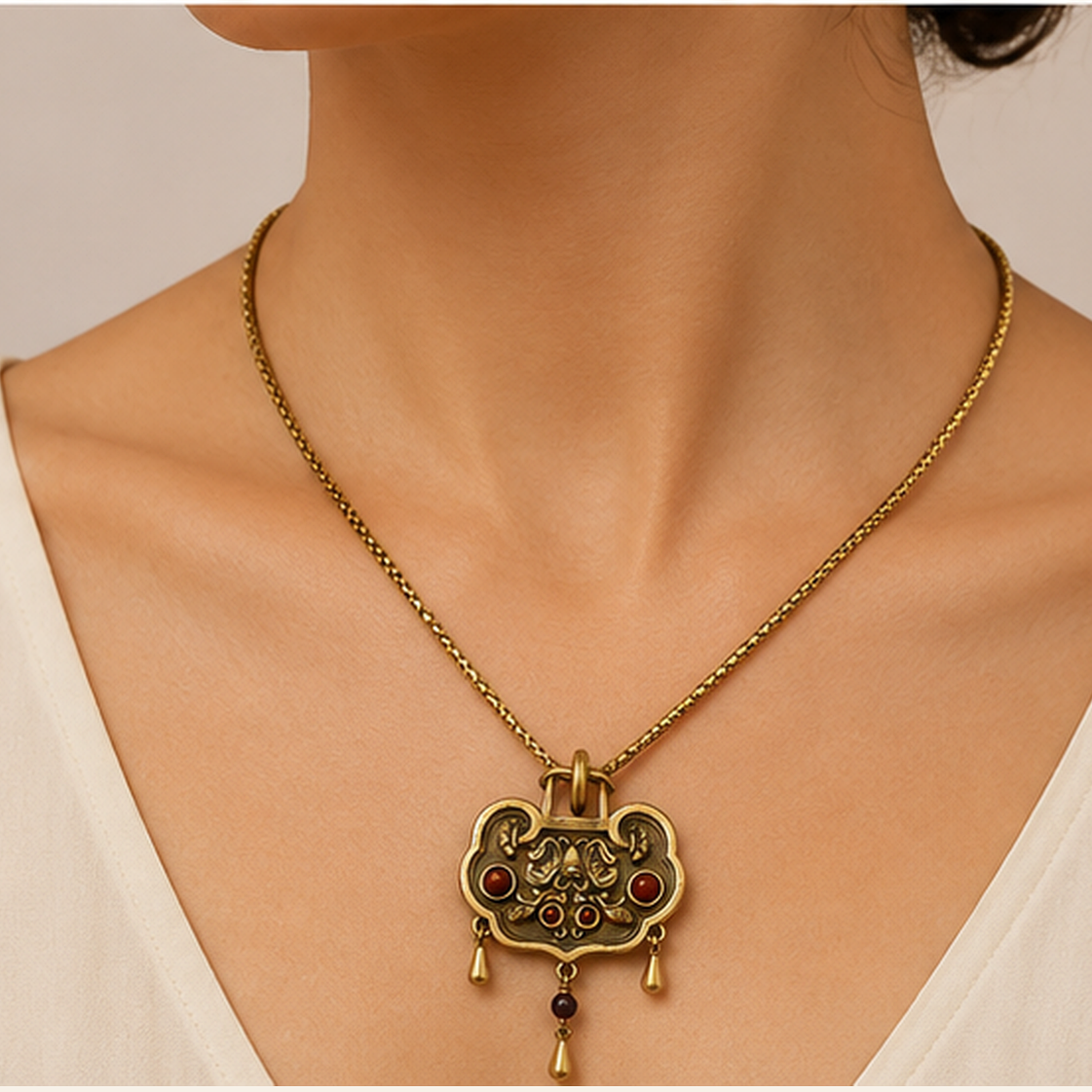 Heritage Ember Pendant Necklace