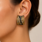 Noir Celestial Cuff Earrings