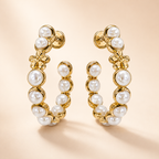 Pearl Blossom Hoops