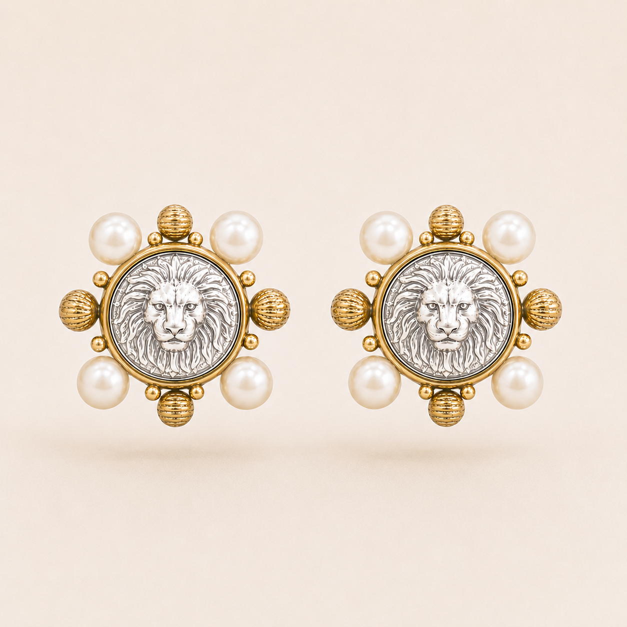The Imperia Lion Studs