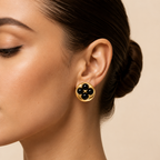 The Noir Petal Studs