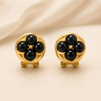 The Noir Petal Studs
