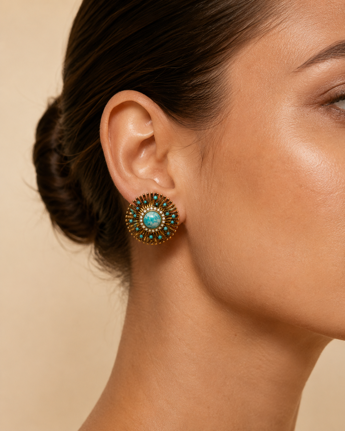 The Solara Turquoise Studs
